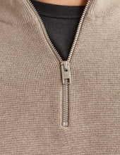 Φόρτωση εικόνας στο εργαλείο προβολής Συλλογής, ΠΛΕΚΤΟ ΜΕ ΦΕΡΜΟΥΑΡ, HALF ZIP , 100% BAMBAKI, RELAXED FIT