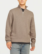 Φόρτωση εικόνας στο εργαλείο προβολής Συλλογής, ΠΛΕΚΤΟ ΜΕ ΦΕΡΜΟΥΑΡ, HALF ZIP , 100% BAMBAKI, RELAXED FIT