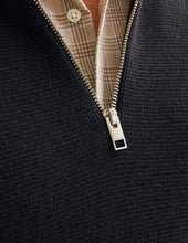 Φόρτωση εικόνας στο εργαλείο προβολής Συλλογής, ΠΛΕΚΤΟ ΜΕ ΦΕΡΜΟΥΑΡ, HALF ZIP , 100% BAMBAKI, RELAXED FIT