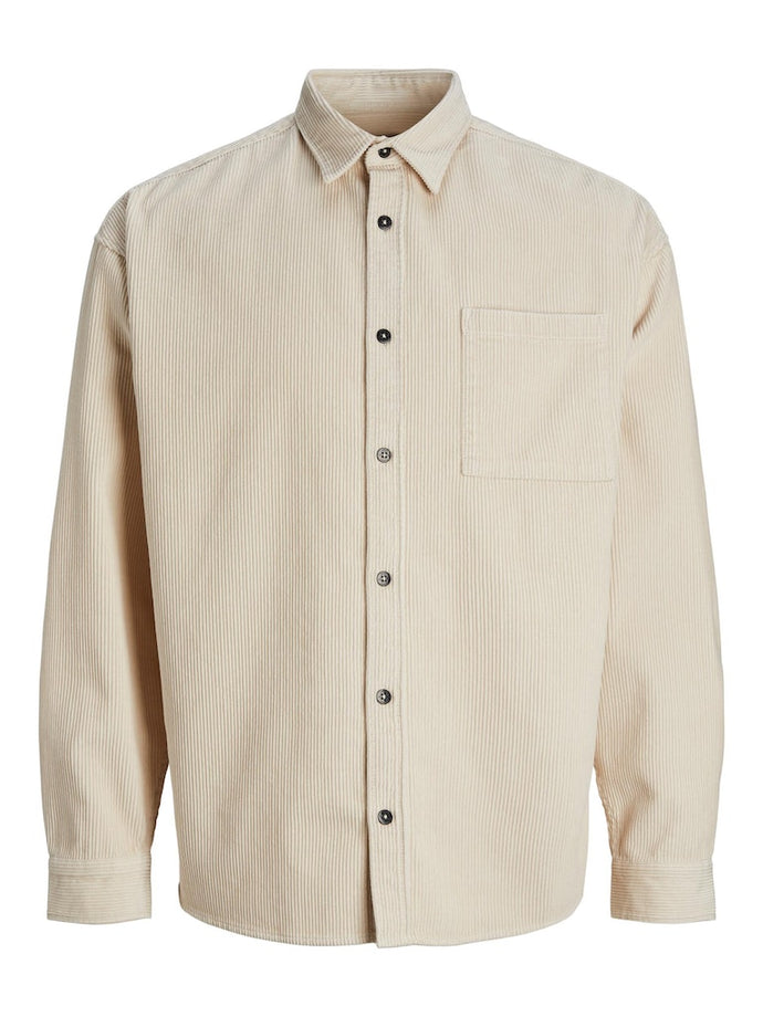 OVERSHIRT  ΚΟΤΛΕ , 100% ΒΑΜΒΑΚΙ , RELAXED FIT