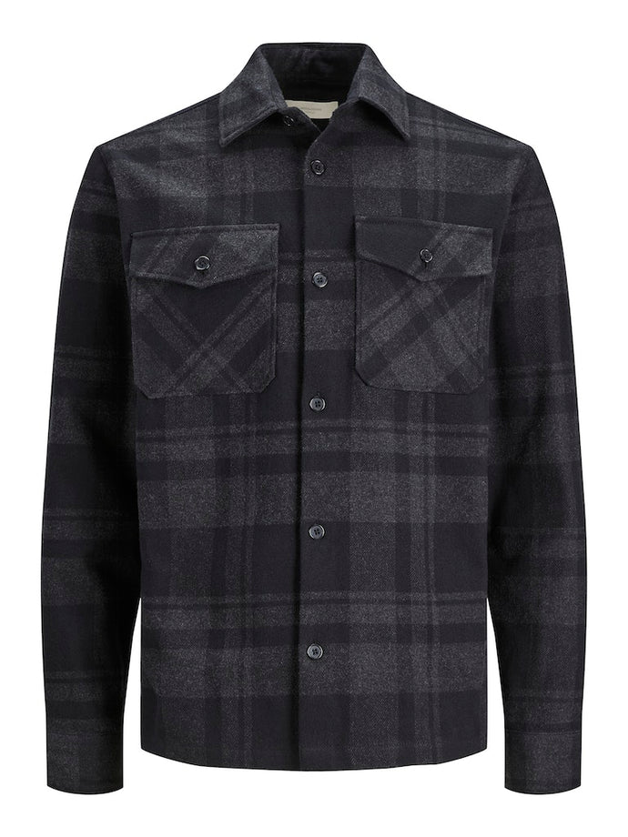 OVERSHIRT ΠΟΥΚΑΜΙΣΟ LOOSE FIT, 100% ΒΑΜΒΑΚΙ PLUS SIZE