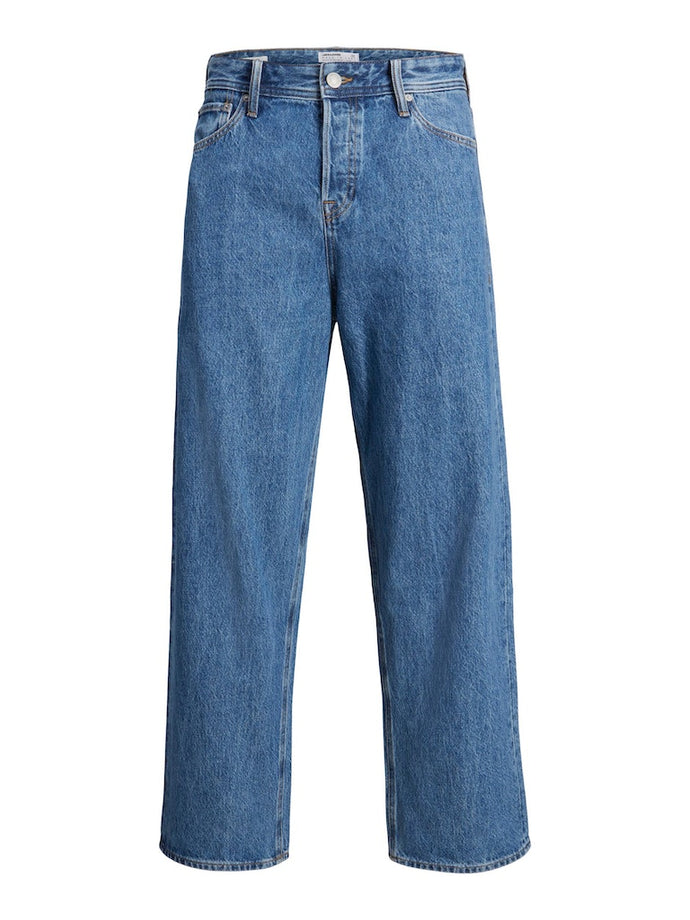 JEANS ΠΑΝΤΕΛΟΝΙ,100% ΒΑΜΒΑΚΙ, ΜΕΣΑΙΟΥ ΞΕΒΑΜΜΑΤΟΣ,BAGGY FIT