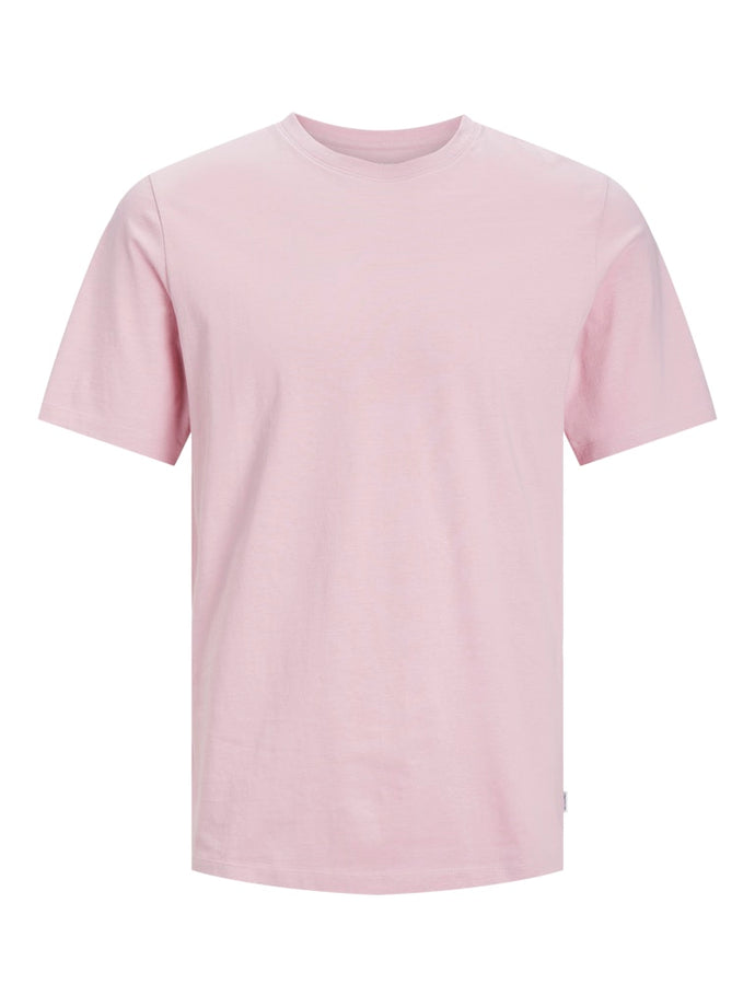 T-SHIRT , 100% ΒΑΜΒΑΚΙ , ΜΟΝΟΧΡΩΜΟ , REGULAR FIT