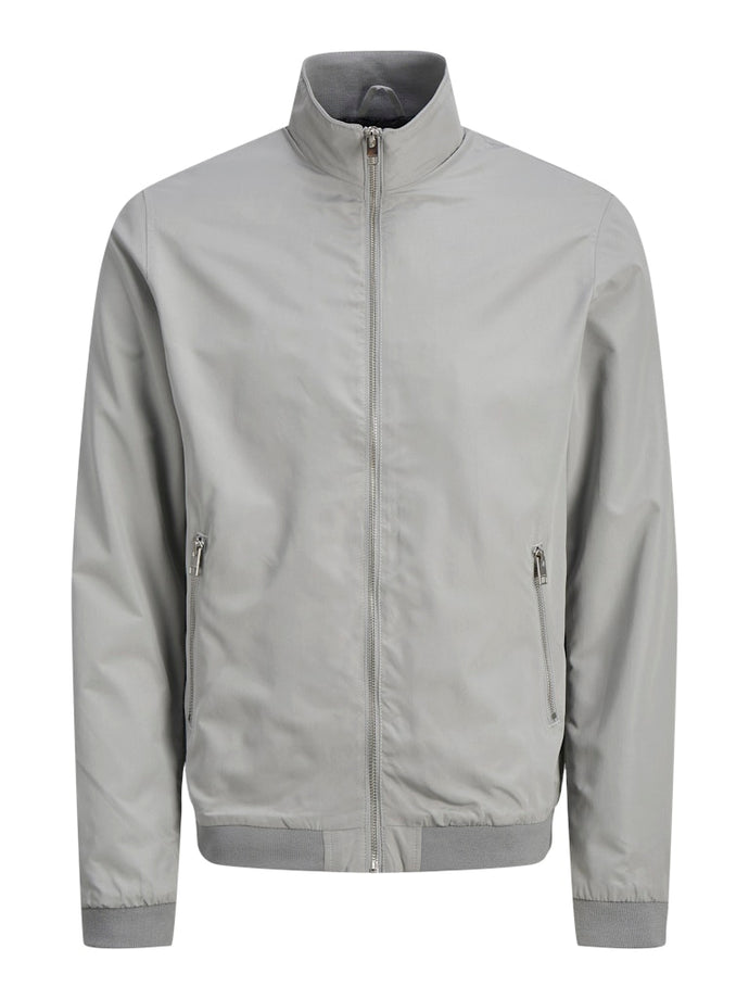 JACK&JONES ΜΠΟΥΦΑΝ BOMBER , ΜΕ ΨΗΛΗ ΛΑΙΜΟΚΟΨΗ ΚΑΙ ΦΕΡΜΟΥΑΡ ΣΤΙΣ ΤΣΕΠΕΣ