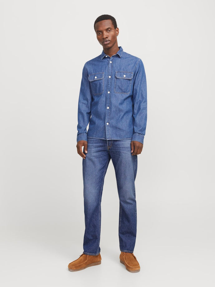 JEANS ΣΕ RELAXED ΓΡΑΜΜΗ 100% ΒΑΜΒΑΚΕΡΟ
