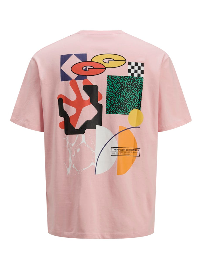 T-SHIRT ΚΟΝΤΟΜΑΝΙΚΟ 100% ΒΑΜΒΑΚΙ ,ΜΕ ΣΤΑΜΠΑ ΣΤΗΝ ΠΛΑΤΗ,LOOSE FIT