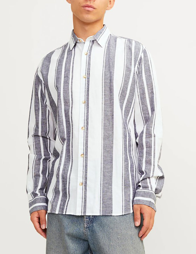 ΠΟΥΚΑΜΙΣΟ ΛΙΝΟ, ΜΑΚΡΥΜΑΝΙΚΟ,COMFORT FIT