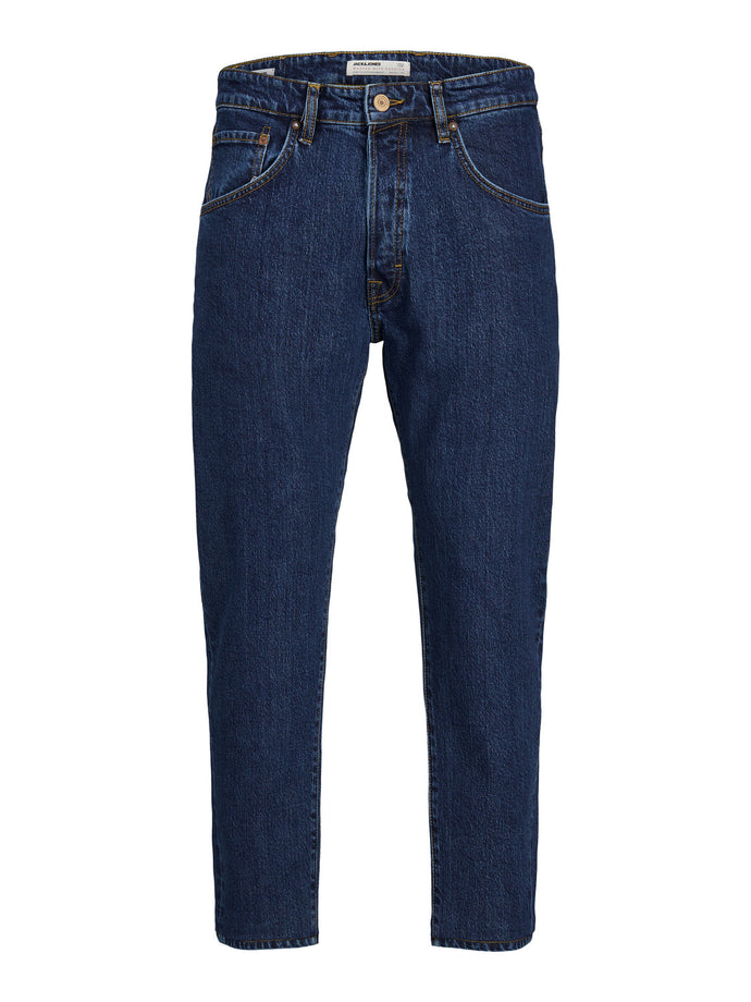 JEANS ΠΑΝΤΕΛΟΝΙ 5ΤΣΕΠΟ , ΣΚΟΥΡΟ ΜΠΛΕ , CROPPED FIT