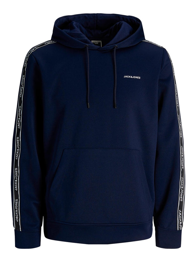 ΦΟΥΤΕΡ HOODIE ,  ΜΕ LOGO ΣΤΑ ΜΑΝΙΚΙΑ ΚΑΙ ΕΜΠΡΟΣ
