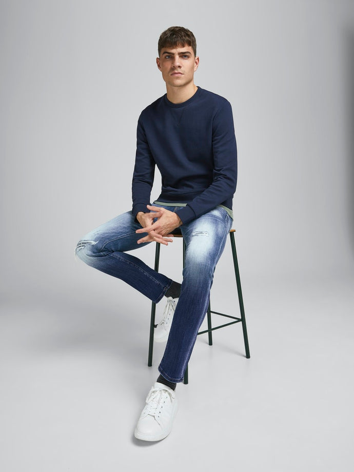 JEANS ΠΑΝΤΕΛΟΝ ,  ΜΕ ΞΕΒΑΜΜΑΤΑ  ΚΑΙ ΜΠΑΛΩΜΑΤΑ , 99% ΒΑΜΒΑΚΙ ΚΑΙ 1% ΕΛΑΣΤΑΝΗ ΓΙΑ ΠΙΟ ΑΝΕΤΗ ΕΦΑΡΜΟΓΗ , SLIM  FIT