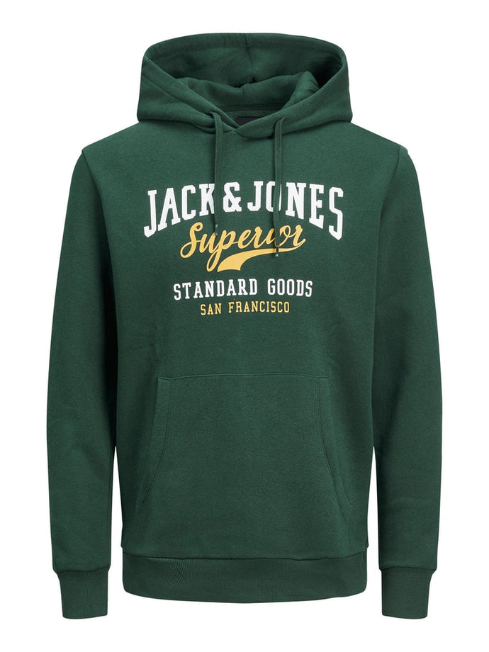 ΦΟΥΤΕΡ HOODIE ΜΕ ΚΟΥΚΟΥΛΑ ΚΑΙ ΣΤΑΜΠΑ ΕΜΠΡΟΣ , REGULAR FIT