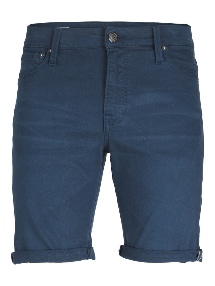 JEANS ΒΕΡΜΟΥΔΑ , ΜΟΝΟΧΡΩΜΗ, REGULAR FIT