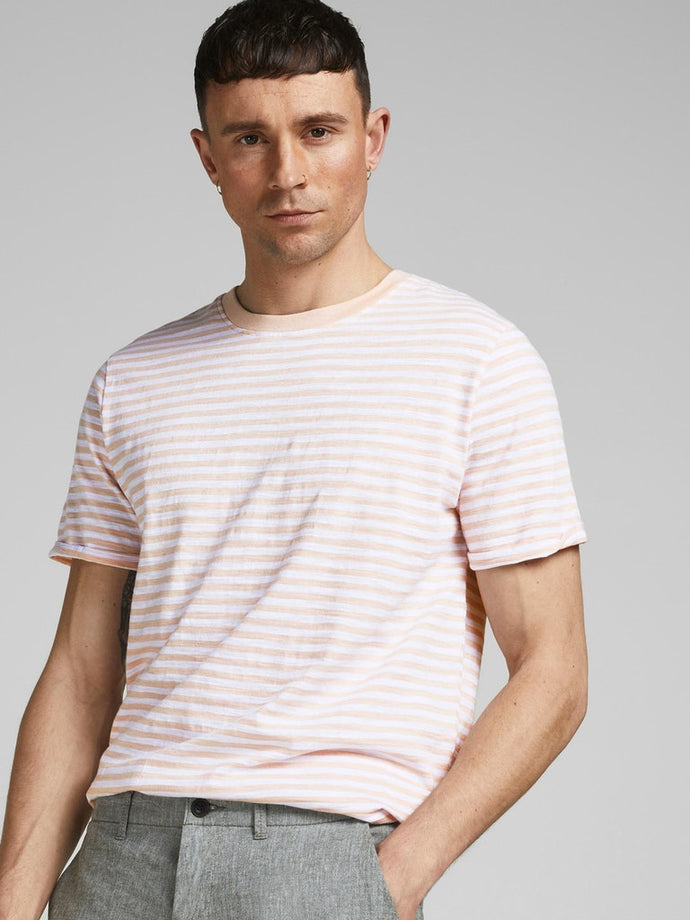 T-SHIRT ΛΑΙΜΟΚΟΨΗ 100% ΒΑΜΒΑΚΙ  ΜΑΡΙΝΙΕΡΑ  REGULAR FIT