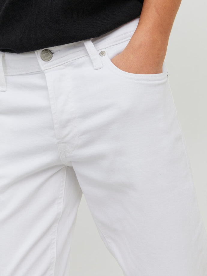 JEANS ΠΑΝΤΕΛΟΝΙ ,5ΤΣΕΠΟ , ΛΕΥΚΟ , SLIM FIT