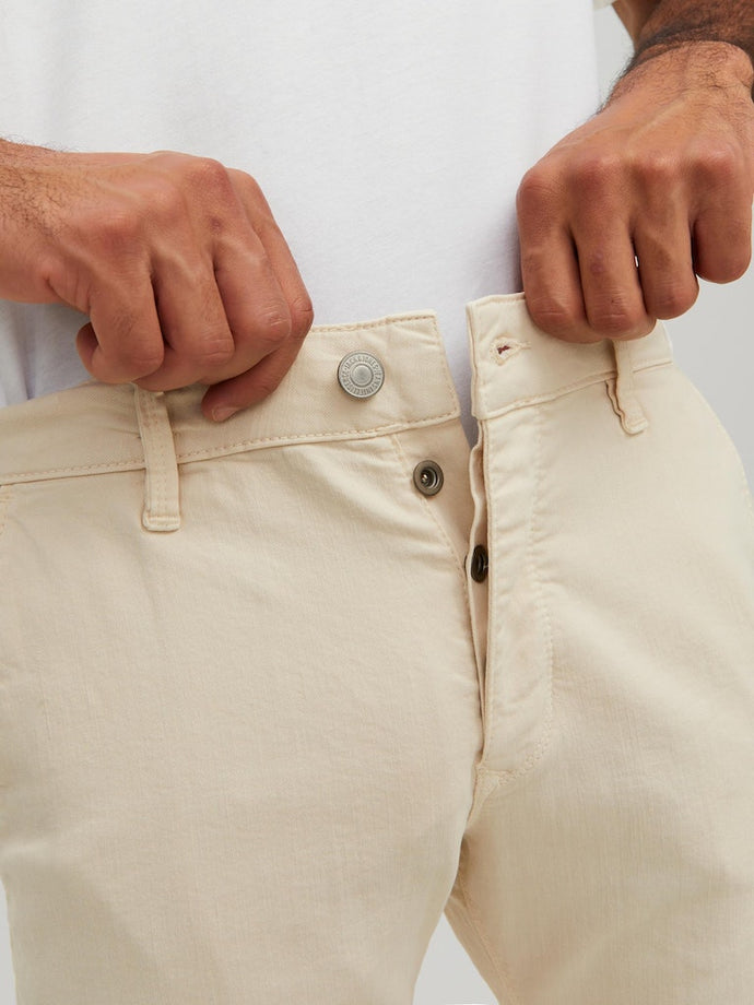 JEANS ΠΑΝΤΕΛΟΝΙ ,5ΤΣΕΠΟ , ΛΕΥΚΟ , SLIM FIT