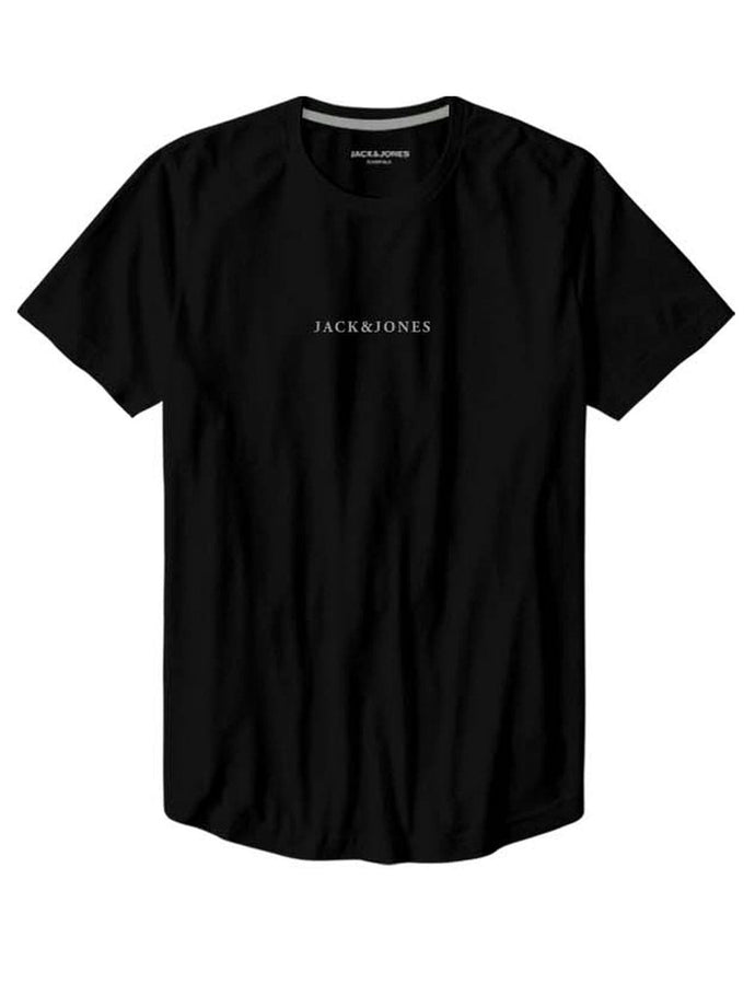 T-SHIRT ΜΕ ΣΤΡΟΓΓΥΛΗ ΛΑΙΜΟΚΟΨΗ ,100% ΒΑΜΒΑΚΙ ,ΜΕ ΤΟ ΛΟΓΟΤΥΠΟ ΤΟΥ BRAND ΕΜΠΡΟΣ