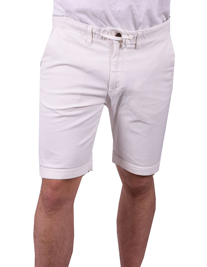 ΒΕΡΜΟΥΔΑ CUBA SHORT , 100% BAMBAKI , ME ΜΙΚΡΟΣΧΕΔΙΟ ,SLIM FIT